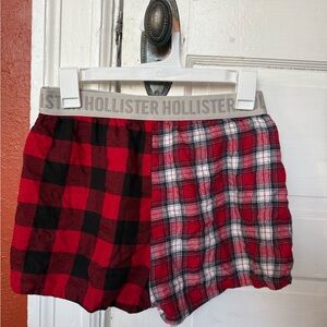 Hollister Spilt Plaid Sleep Shorts